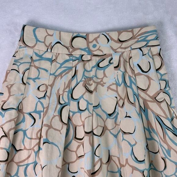 Lilly Pulitzer MultiColor Abstract Pleated KneeLength ALine Skirt Womens Size 0 - Picture 4 of 9